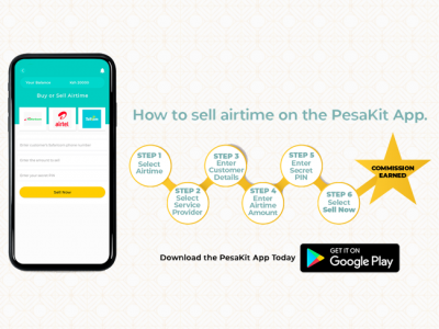 How to sell airtime on PesaKit App and earn money
